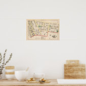 Eerste kaart van de congregationele kerk Atlas Poster (Keuken)