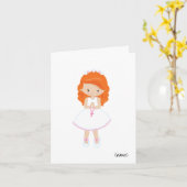 Eerste Kaart van de Heilige Communie voor meisjes  (Gele Bloem)