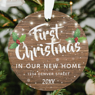 Eerste kamer   Nieuwe kerstboom thuis Ornament