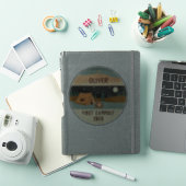 Eerste kampeertocht camper sticker (iPad Cover)