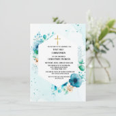 Eerste katholieke heilige waterverf floral kaart (Staand voorkant)