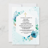 Eerste katholieke heilige waterverf floral kaart (Voorkant)