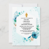 Eerste katholieke holy communiqué-uitnodiging kaart (Voorkant)