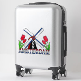 Eerste keer Amsterdam Nederland Sticker