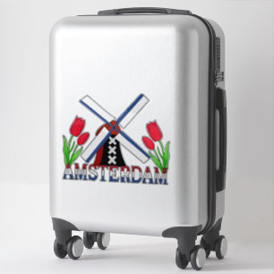 Eerste keer Amsterdam Nederland Sticker