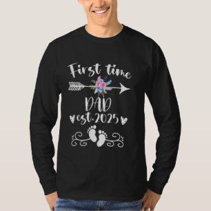 Eerste keer DAD est 2025 Schattigee Baby Reveal Fa T-shirt