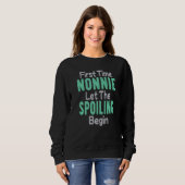 Eerste keer dat Nonnie de verwennerij begon   Trui (Voorkant volledig)