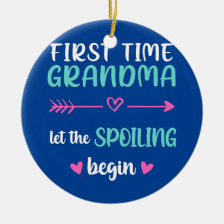 Eerste keer dat oma het Spoelen laat beginnen Nieu Keramisch Ornament