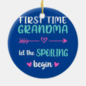 Eerste keer dat oma het Spoelen laat beginnen Nieu Keramisch Ornament (Achterkant)