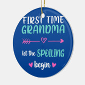 Eerste keer dat oma het Spoelen laat beginnen Nieu Keramisch Ornament (Links)