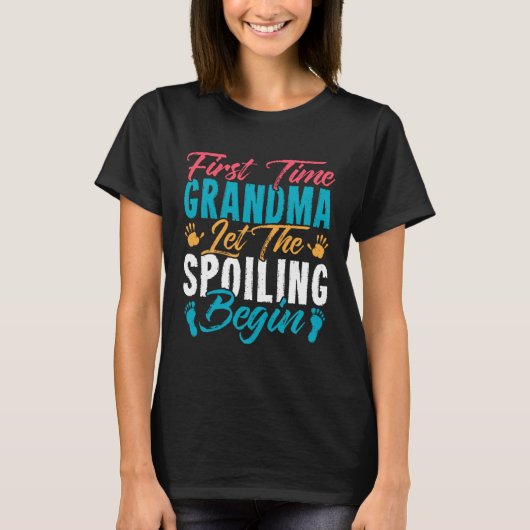 Eerste keer dat oma laat de verwende beginnen Pull T-shirt (Voorkant)