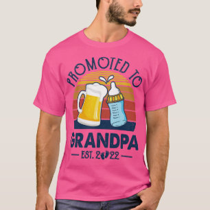 Eerste keer dat opa wordt bevorderd tot opa 2022 v t-shirt