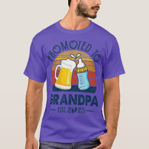 Eerste keer dat opa wordt bevorderd tot opa 2023 v t-shirt