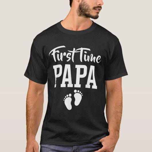 Eerste keer dat Papa promoveerde naar Papa T-shirt (Voorkant)