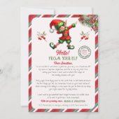 Eerste keer elf aankomstbrief kaart (Voorkant)