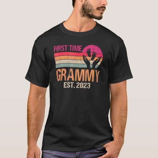 Eerste keer Grammy 2023  Vaderdag T-shirt (Voorkant)