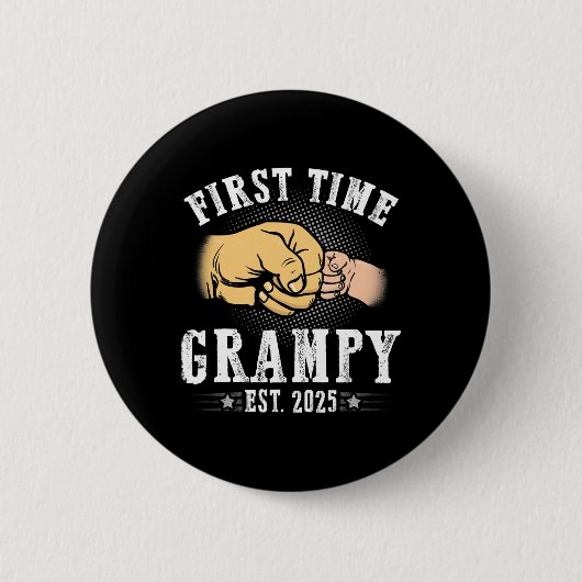 Eerste keer Grampy EST 2025 Vaderdag binnenkort te Ronde Button 5,7 Cm (Voorkant)