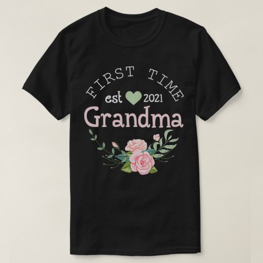 Eerste keer grootma Est T-shirt (Design voorkant)