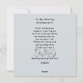 Eerste keer grootouders kerst vakantie Kaart (Achterkant)