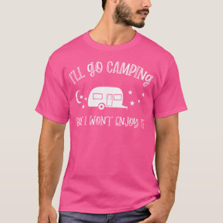 Eerste keer kamperen reis familie camper blijkbaar t-shirt
