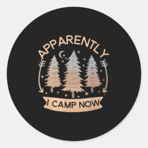 Eerste keer kamperen Schattige nieuwe camper Rv Bl Ronde Sticker