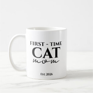 Eerste keer kattenmoeder sinds jaar Aangepaste tek Koffiemok