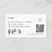 Eerste keer klanten Handgemaakte Vogels Waterverf Kortingskaartje (Achterkant)