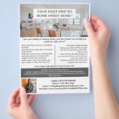 Eerste keer koper of huurder onroerend goed flyer (Hand)