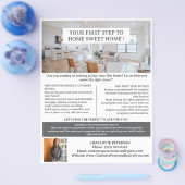 Eerste keer koper of huurder onroerend goed flyer (Enkel)