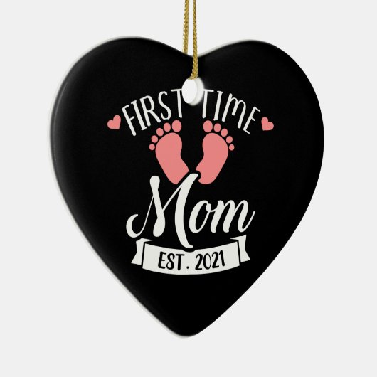 Eerste keer mam 2021 keramisch ornament (Rechts)