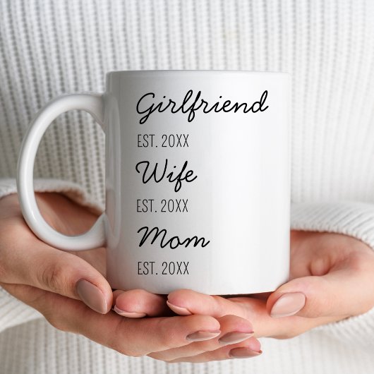 Eerste keer mam papa cadeau voor man vrouw ouders koffiemok