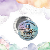 Eerste keer mama - Het is een jongen | Ronde Button 7,6 Cm
