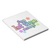 Eerste keer mammie regenboogtekst cadeautjes notitieblok (Schuin)