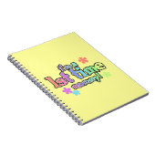 Eerste keer mammie regenboogtekst cadeautjes notitieboek (Rechterzijde)