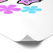 Eerste keer mammie regenboogtekst cadeautjes poster (Hoek)