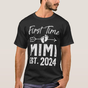 Eerste keer Mimi 2024 Moederdag binnenkort groot T-shirt