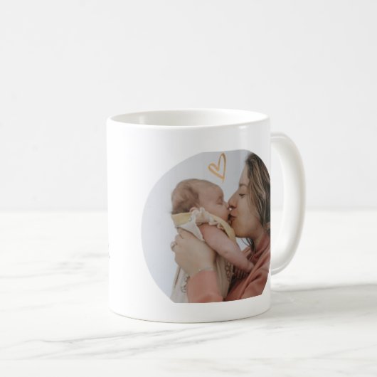 Eerste keer moeder, cadeau voor moederdag koffiemok (Voorkant rechts)