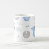 Eerste Keer Moeder Grijs Jaar Oprichting Baby's Na Koffiemok (Center)