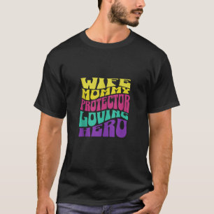 Eerste keer moeder mama ouder grappige retro vrouw t-shirt