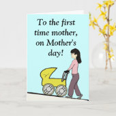 Eerste keer moederKaart Kaart (Gele Bloem)