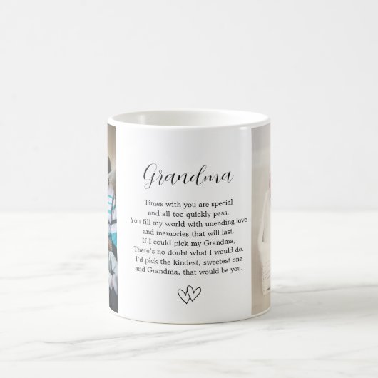 Eerste keer oma foto Mok, nieuwe oma cadeau Koffiemok (Center)