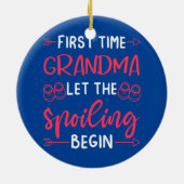 Eerste keer oma keramisch ornament (Achterkant)