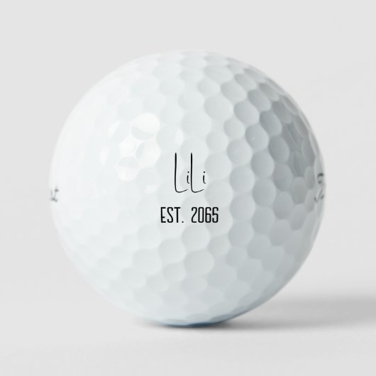 Eerste keer oma LiLi Titleist Pro V1 Golfballen (Voorkant)