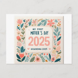 Eerste keer oma Moederdag 2025 Feestdagenkaart