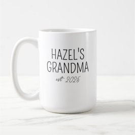 Eerste keer oma Mok, nieuwe oma cadeau, eerste gr Koffiemok