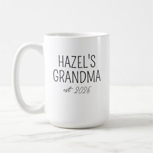 Eerste keer oma mok, Nieuwe oma cadeau, Eerste kle Koffiemok