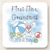 Eerste keer oma van jongen geschenken drankjes onderzetter (Voorkant)