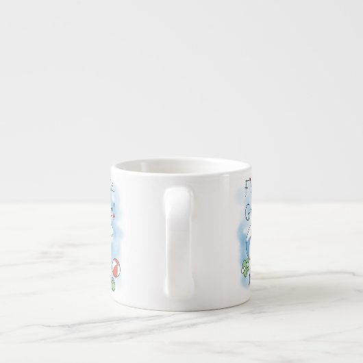 Eerste keer oma van jongen geschenken espresso kop (Achterkant)