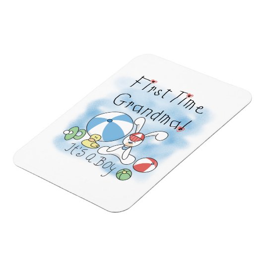 Eerste keer oma van jongen geschenken magneet (Linkerzijde)