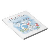 Eerste keer oma van jongen geschenken notitieblok (Schuin)